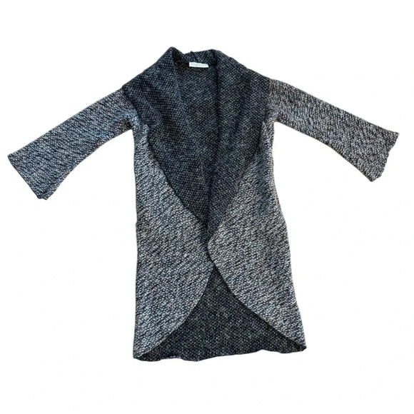 Bryn Walker Wrap Coat in Nero/Bianco Isle of Skye Size XXS - Picture 3 of 14